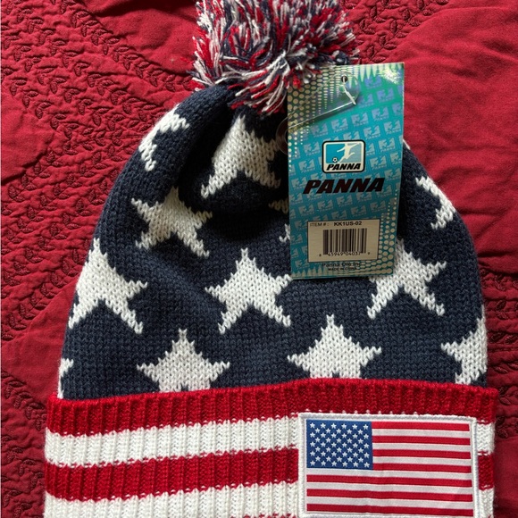 USA BEANIE , PANNS   , 100% ACRYLC - Picture 2 of 4